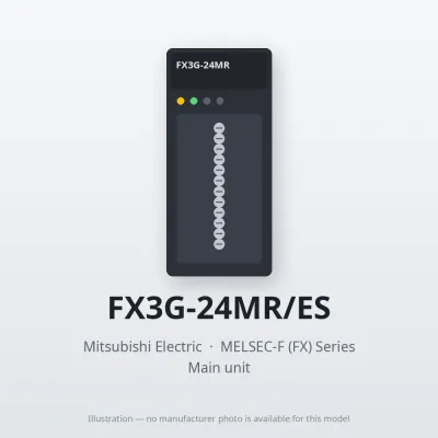 FX3G-24MR/ES Mitsubishi MELSEC-F (FX) Series Main unit