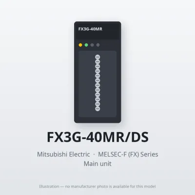 FX3G-40MR/DS Mitsubishi MELSEC-F (FX) Series Main unit