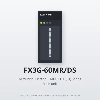 FX3G-60MR/DS Mitsubishi MELSEC-F (FX) Series Main unit