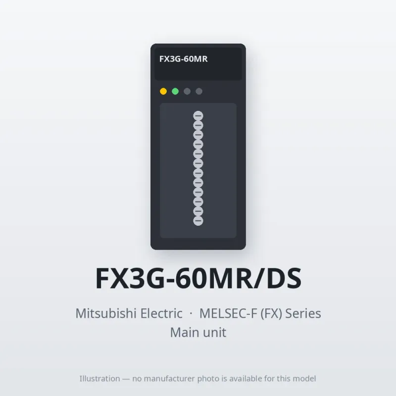 FX3G-60MR/DS Mitsubishi MELSEC-F (FX) Series Main unit
