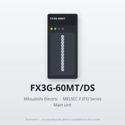 FX3G-60MT/DS Mitsubishi MELSEC-F (FX) Series Main unit