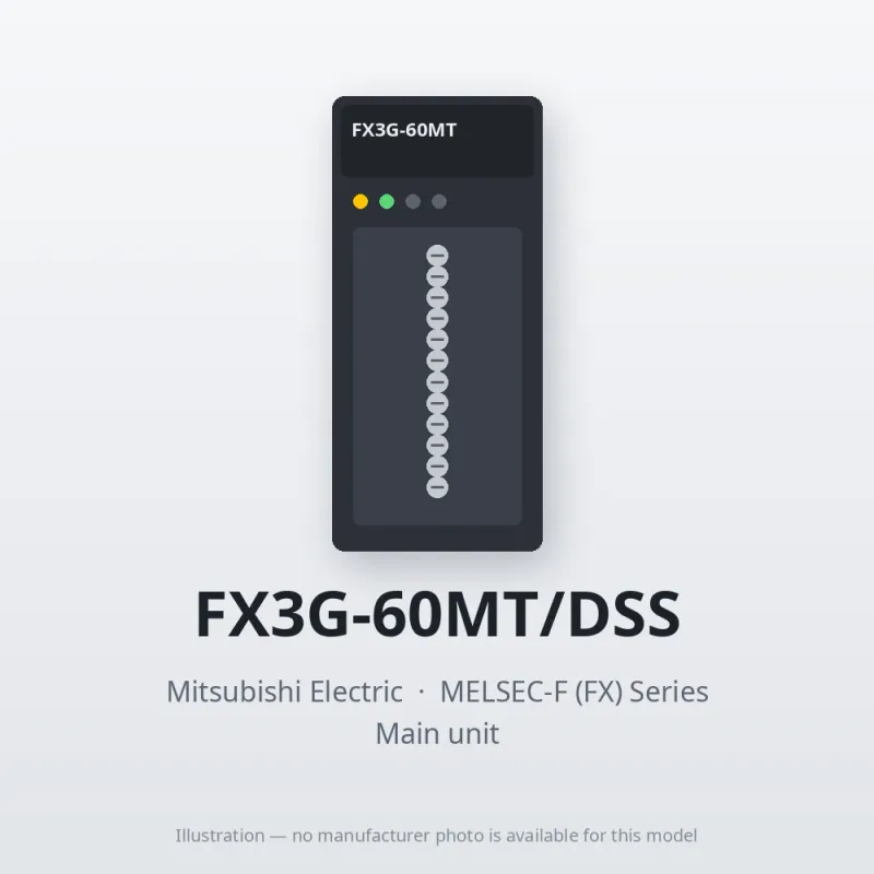 FX3G-60MT/DSS Mitsubishi MELSEC-F (FX) Series Main unit