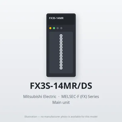 FX3S-14MR/DS Mitsubishi MELSEC-F (FX) Series Main unit