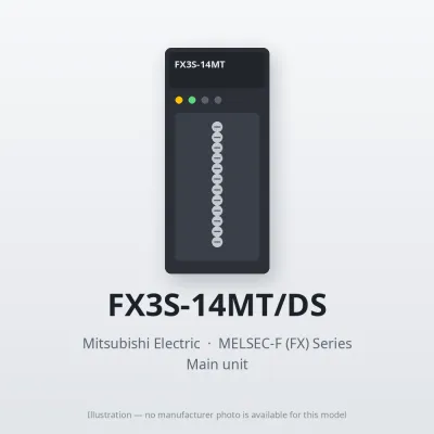 FX3S-14MT/DS Mitsubishi MELSEC-F (FX) Series Main unit