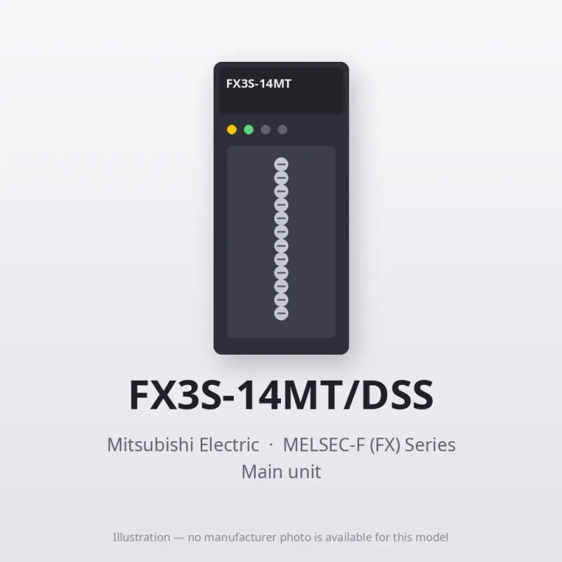 FX3S-14MT/DSS Mitsubishi MELSEC-F (FX) Series Main unit