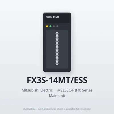 FX3S-14MT/ESS Mitsubishi MELSEC-F (FX) Series Main unit