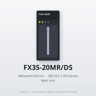 FX3S-20MR/DS Mitsubishi MELSEC-F (FX) Series Main unit