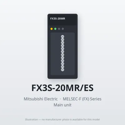 FX3S-20MR/ES Mitsubishi MELSEC-F (FX) Series Main unit
