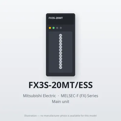 FX3S-20MT/ESS Mitsubishi MELSEC-F (FX) Series Main unit