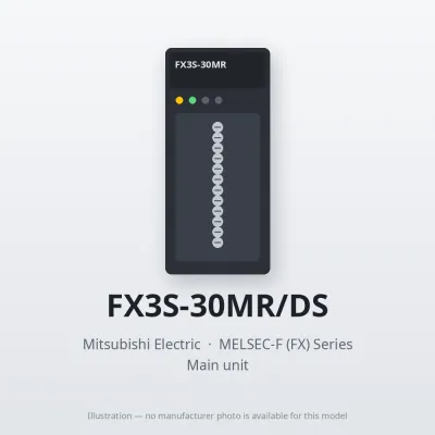 FX3S-30MR/DS Mitsubishi MELSEC-F (FX) Series Main unit