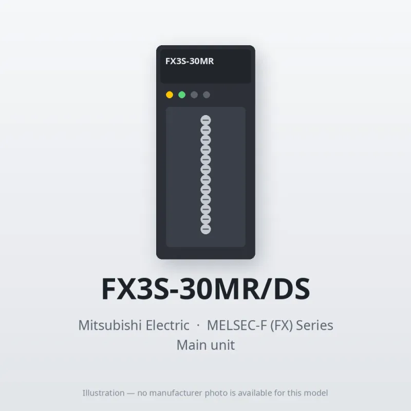 FX3S-30MR/DS Mitsubishi MELSEC-F (FX) Series Main unit