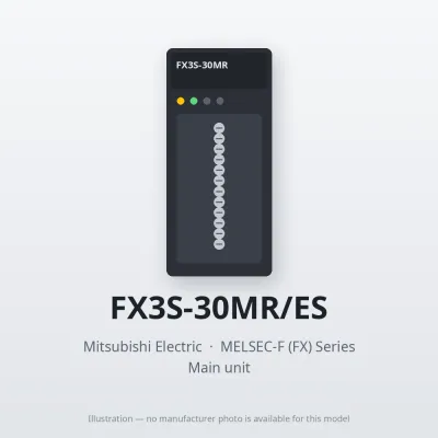 FX3S-30MR/ES Mitsubishi MELSEC-F (FX) Series Main unit