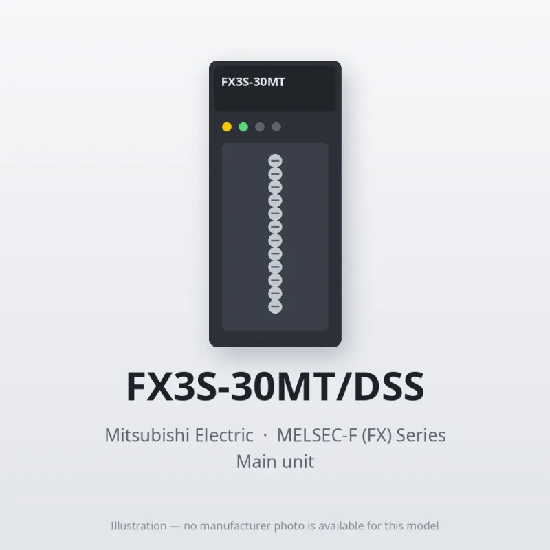 FX3S-30MT/DSS Mitsubishi MELSEC-F (FX) Series Main unit