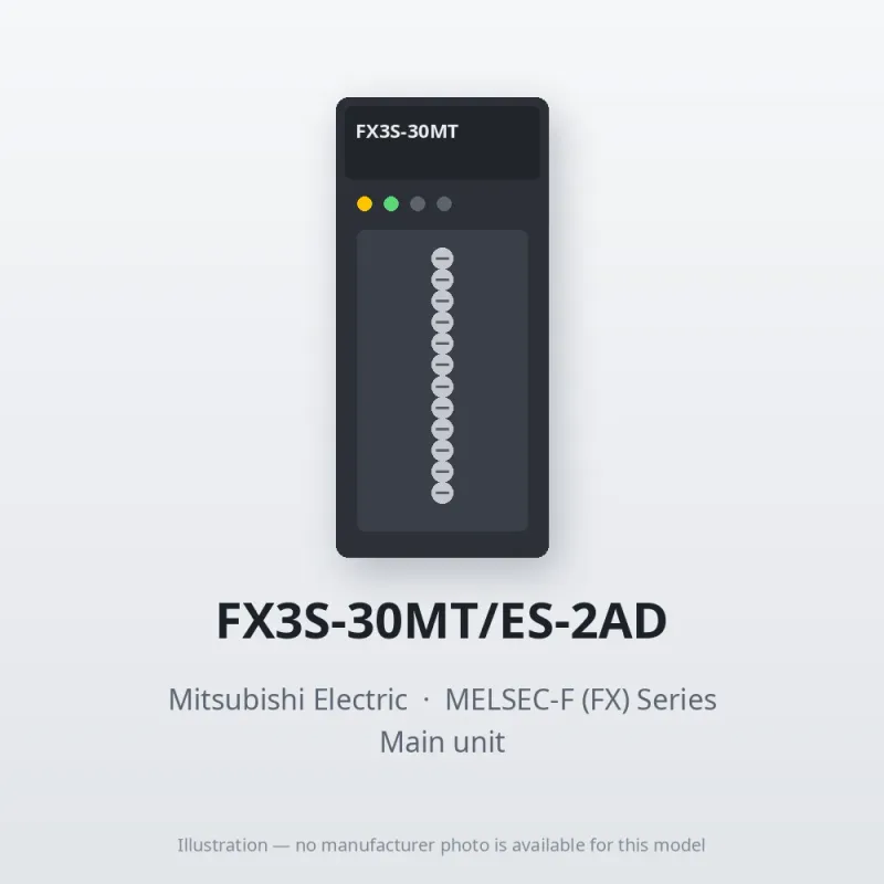 FX3S-30MT/ES-2AD Mitsubishi MELSEC-F (FX) Series Main unit