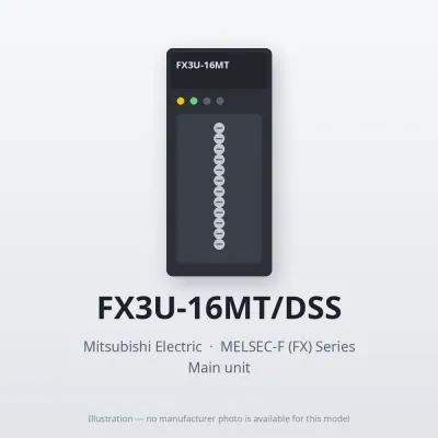 FX3U-16MT/DSS Mitsubishi MELSEC-F (FX) Series Main unit