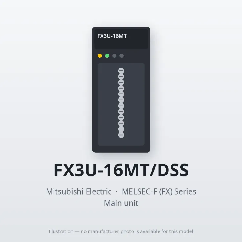 FX3U-16MT/DSS Mitsubishi MELSEC-F (FX) Series Main unit