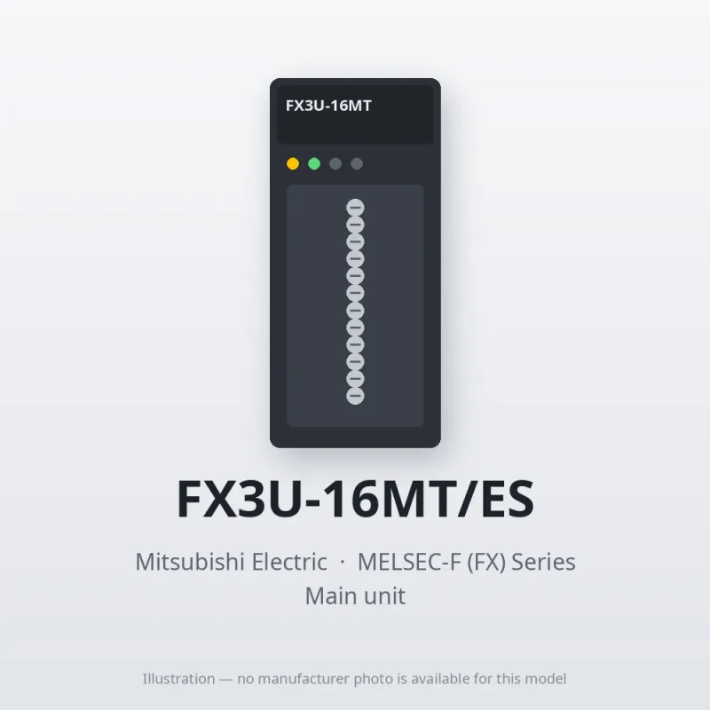 FX3U-16MT/ES Mitsubishi MELSEC-F (FX) Series Main unit