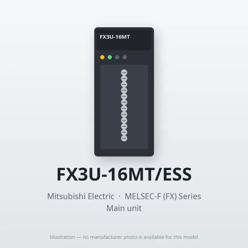 FX3U-16MT/ESS Mitsubishi MELSEC-F (FX) Series Main unit