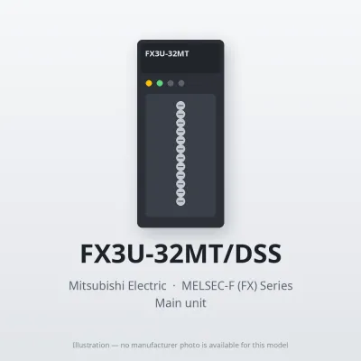 FX3U-32MT/DSS Mitsubishi MELSEC-F (FX) Series Main unit