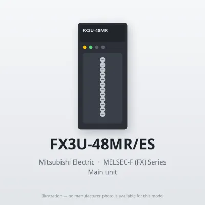 FX3U-48MR/ES Mitsubishi MELSEC-F (FX) Series Main unit