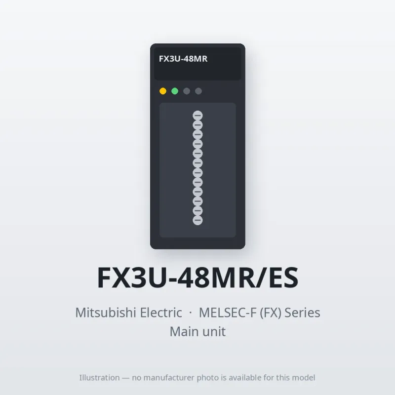 FX3U-48MR/ES Mitsubishi MELSEC-F (FX) Series Main unit