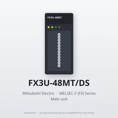 FX3U-48MT/DS Mitsubishi MELSEC-F (FX) Series Main unit