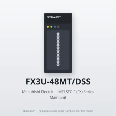 FX3U-48MT/DSS Mitsubishi MELSEC-F (FX) Series Main unit
