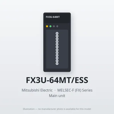 FX3U-64MT/ESS Mitsubishi MELSEC-F (FX) Series Main unit