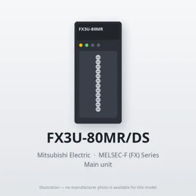 FX3U-80MR/DS Mitsubishi MELSEC-F (FX) Series Main unit
