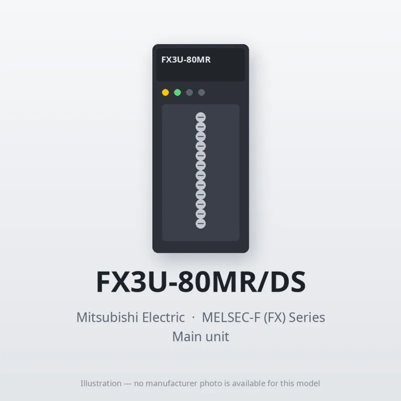 FX3U-80MR/DS Mitsubishi MELSEC-F (FX) Series Main unit