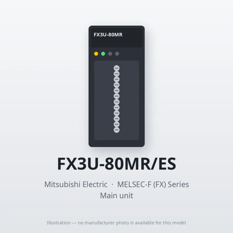 FX3U-80MR/ES Mitsubishi MELSEC-F (FX) Series Main unit