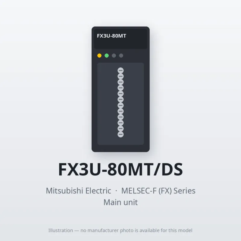 FX3U-80MT/DS Mitsubishi MELSEC-F (FX) Series Main unit