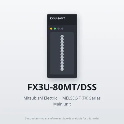 FX3U-80MT/DSS Mitsubishi MELSEC-F (FX) Series Main unit