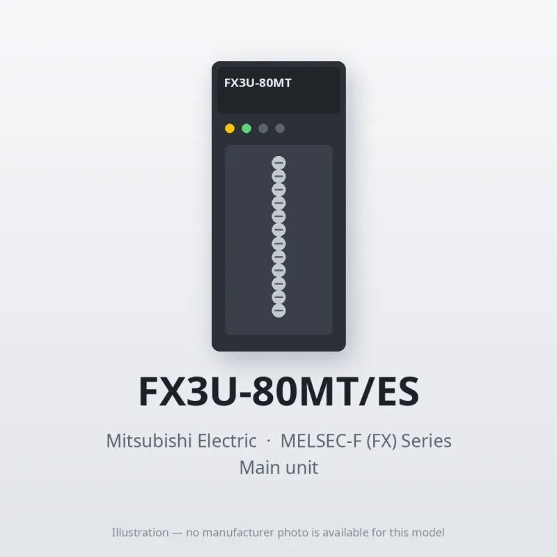 FX3U-80MT/ES Mitsubishi MELSEC-F (FX) Series Main unit