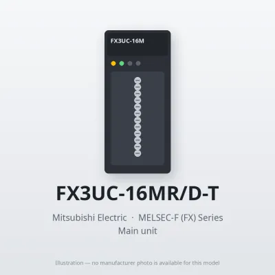 FX3UC-16MR/D-T Mitsubishi MELSEC-F (FX) Series Main unit