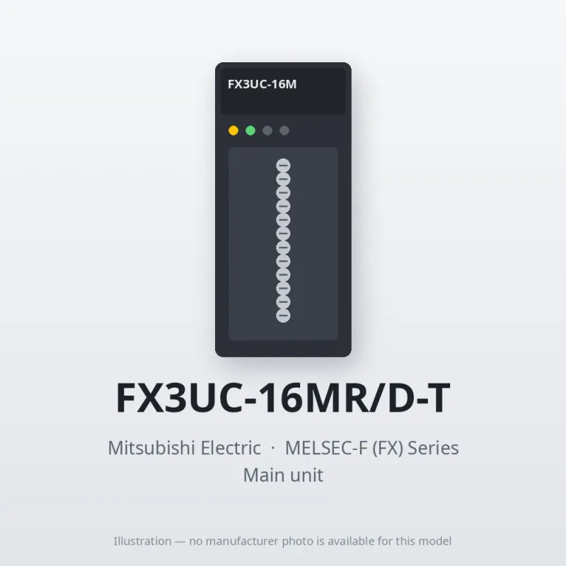 FX3UC-16MR/D-T Mitsubishi MELSEC-F (FX) Series Main unit