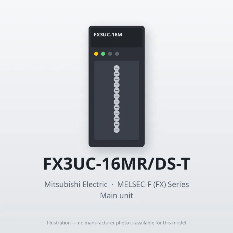 FX3UC-16MR/DS-T Mitsubishi MELSEC-F (FX) Series Main unit