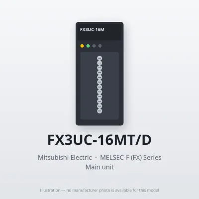 FX3UC-16MT/D Mitsubishi MELSEC-F (FX) Series Main unit