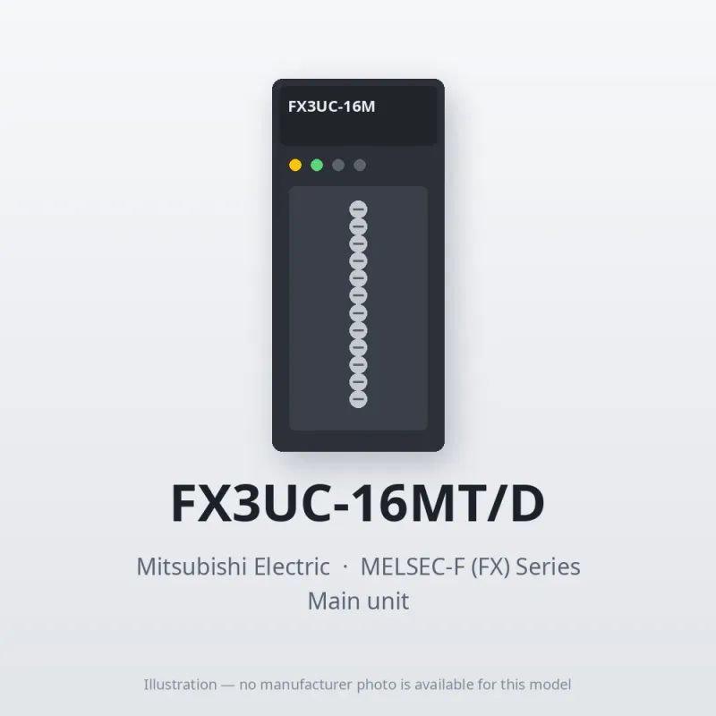 FX3UC-16MT/D Mitsubishi MELSEC-F (FX) Series Main unit