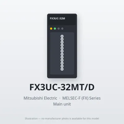 FX3UC-32MT/D Mitsubishi MELSEC-F (FX) Series Main unit