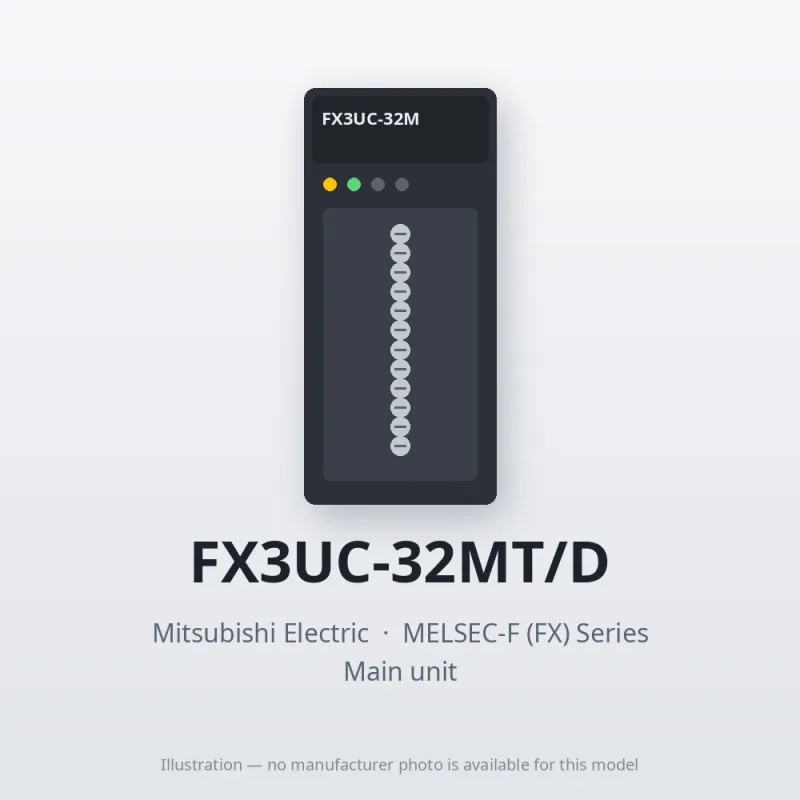 FX3UC-32MT/D Mitsubishi MELSEC-F (FX) Series Main unit