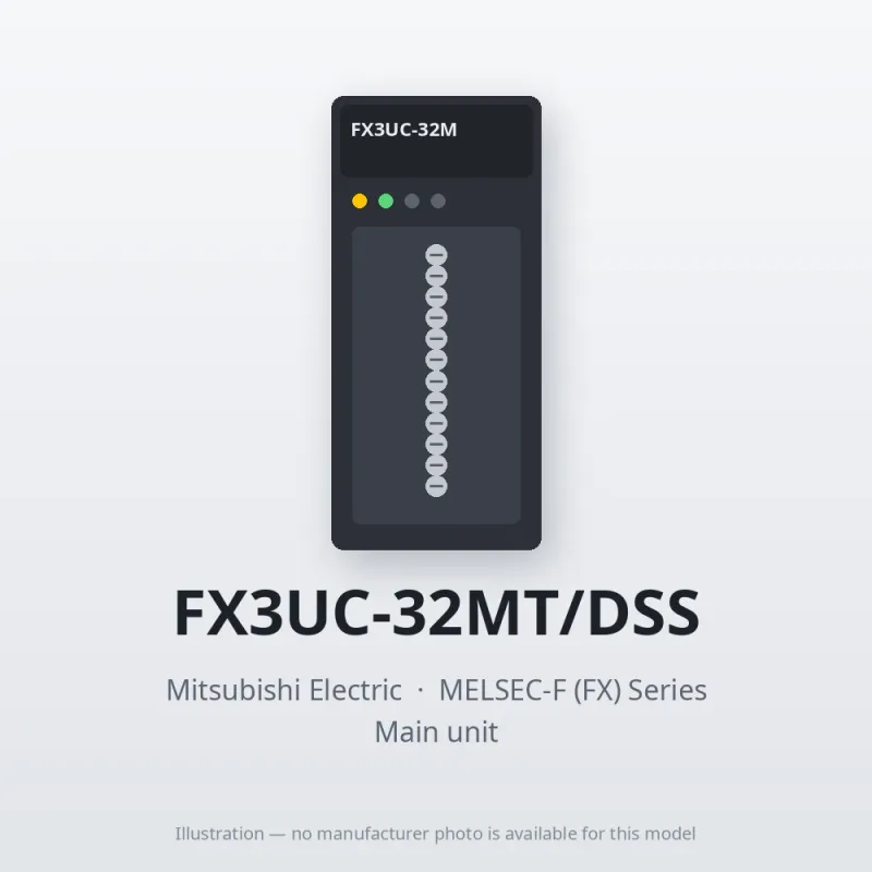 FX3UC-32MT/DSS Mitsubishi MELSEC-F (FX) Series Main unit