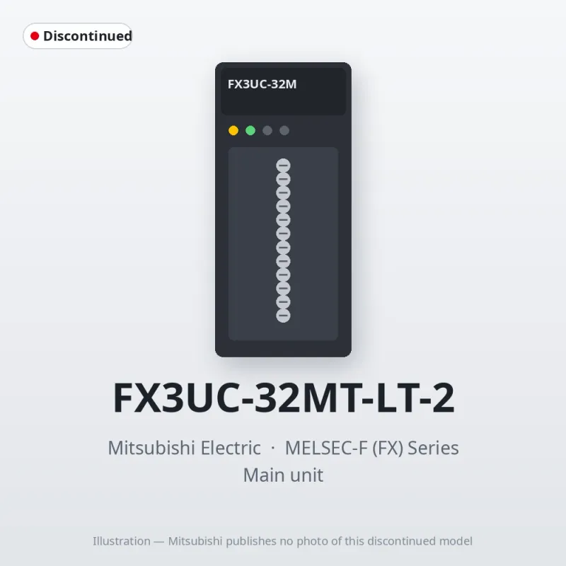 FX3UC-32MT-LT-2 Mitsubishi MELSEC-F (FX) Series Main unit
