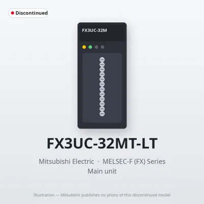 FX3UC-32MT-LT Mitsubishi MELSEC-F (FX) Series Main unit