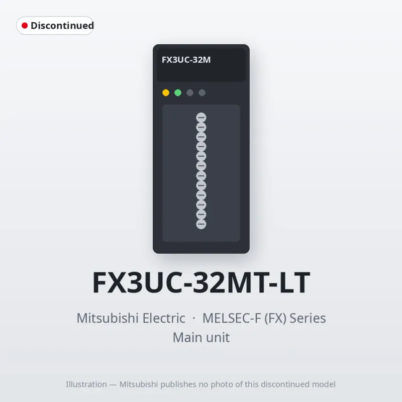 FX3UC-32MT-LT Mitsubishi MELSEC-F (FX) Series Main unit