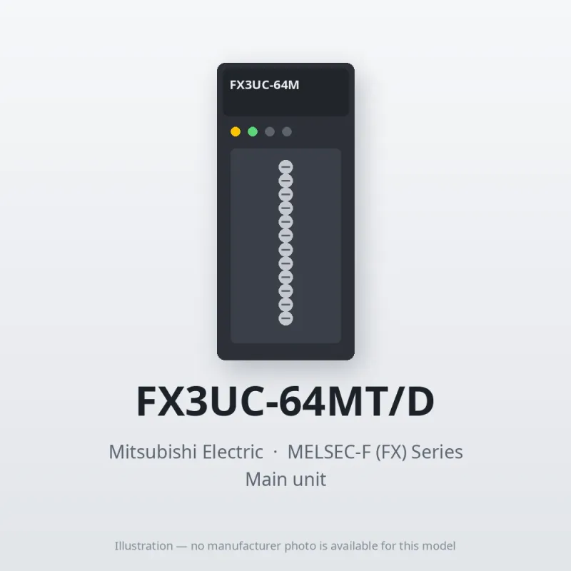 FX3UC-64MT/D Mitsubishi MELSEC-F (FX) Series Main unit