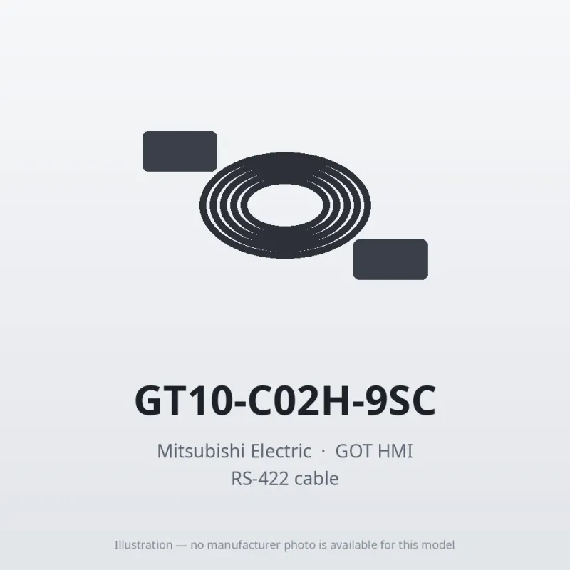 GT10-C02H-9SC Mitsubishi GOT HMI RS-422 cable