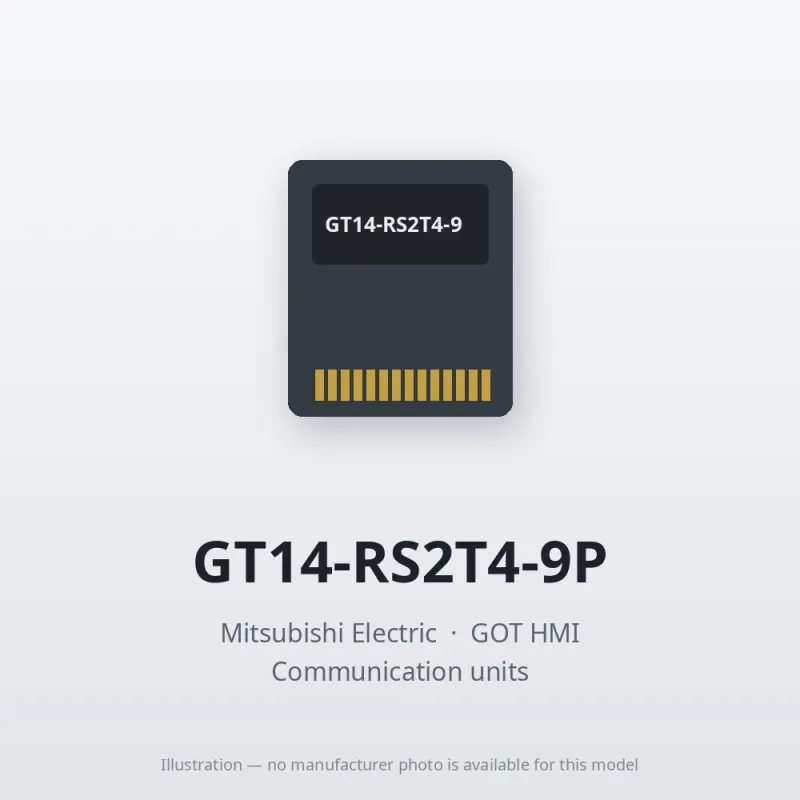 GT14-RS2T4-9P Mitsubishi GOT HMI Communication unit