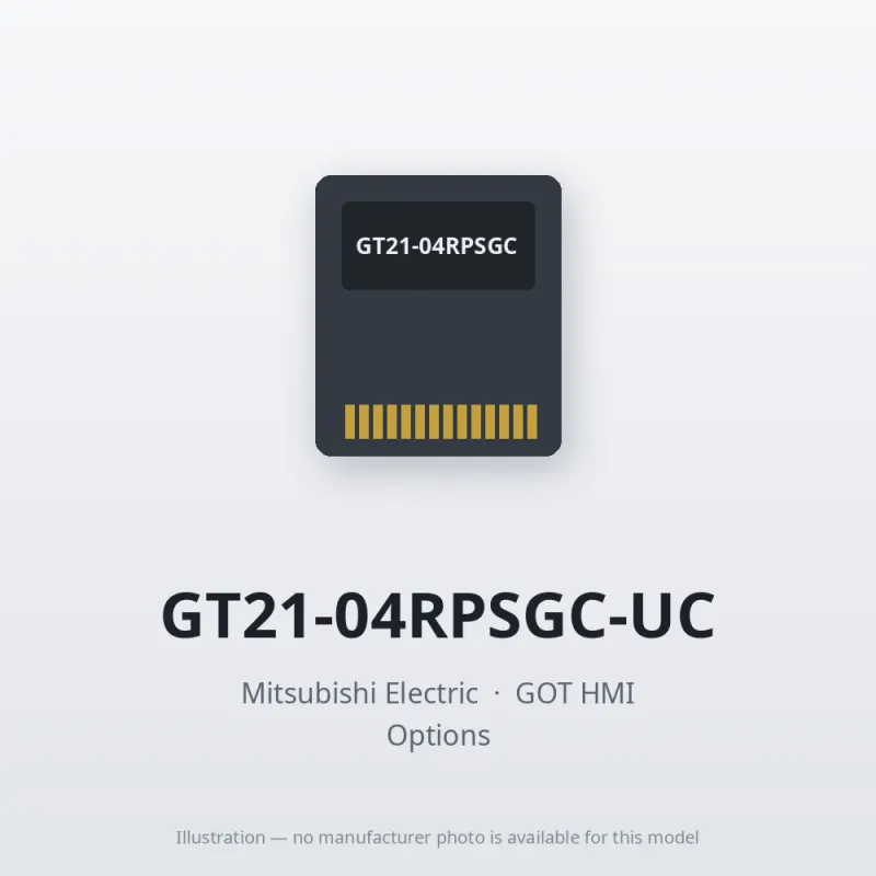 GT21-04RPSGC-UC Mitsubishi GOT HMI Option