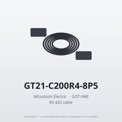 GT21-C200R4-8P5 Mitsubishi GOT HMI RS-422 cable